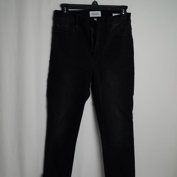 Frame Womens Black Jean / Denim Pants Ali High Rise Cigarette - Picture 1 of 10